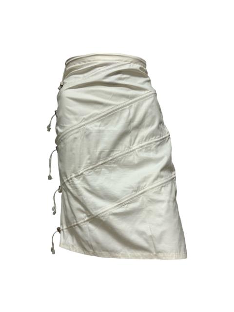 CHANEL CHANEL Sport Fall Winter 2001 Scrunched Drawstring Midi Skirt