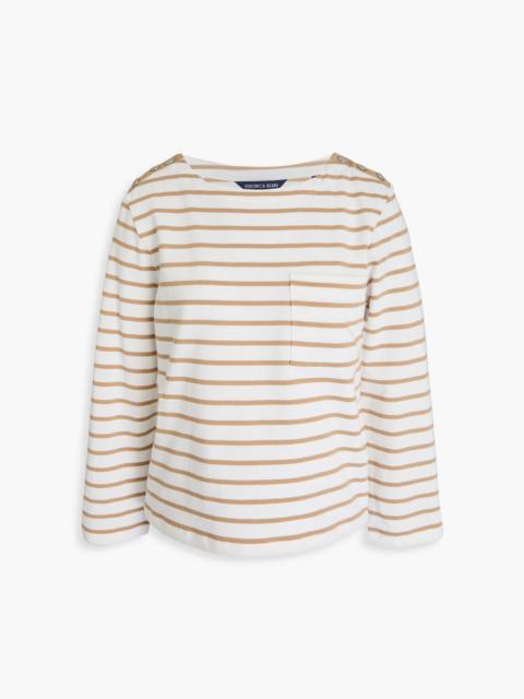 VERONICA BEARD Hovey striped cotton-jersey top