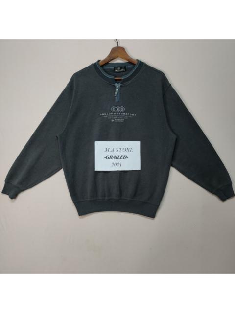 Other Designers VINTAGE DUNLOP MOTORSPORT EMBROIDERY SMALL LOGO SWEATSHIRT