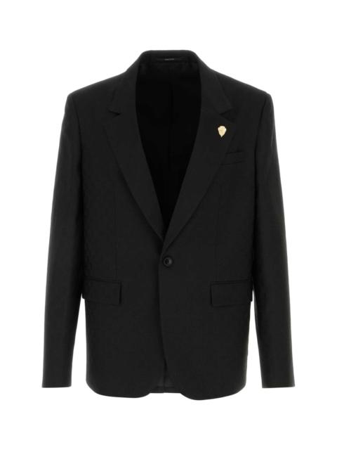 GUCCI Gucci Men Black Polyester Blend Blazer