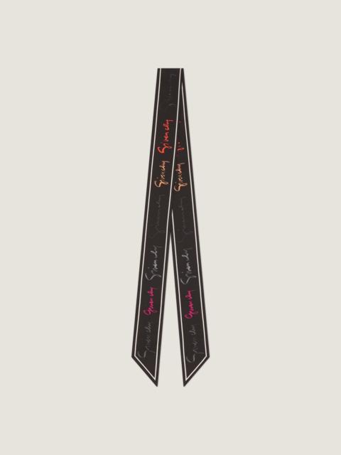 Givenchy BANDEAU IN SILK WITH MULTICOLORED GIVENCHY SIGNATURE