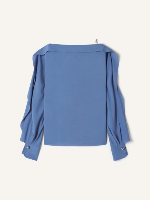 Lanvin LONG-SLEEVED TOP IN CREPE DE CHINE