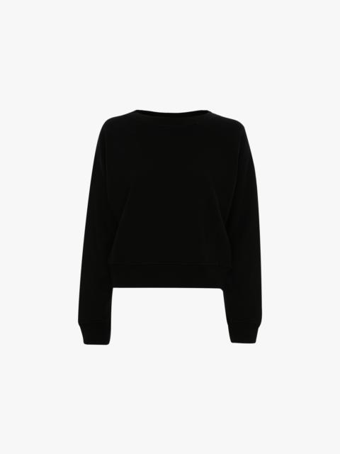 Victoria Beckham Constance Sweatshirt In Black