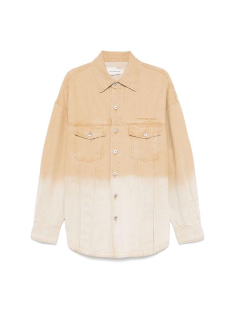 gradienf-effect denim jacket