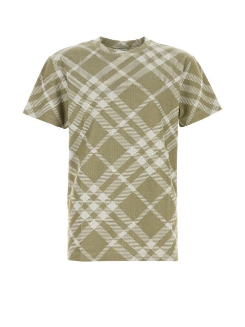 Burberry Printed stretch cotton blend t-shirt