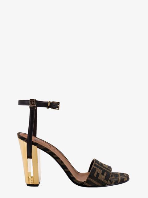 FENDI Fendi Delfina Ff Fabric Sandals