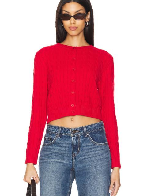 Frankies Bikinis Dudley Cable Knit Cardigan