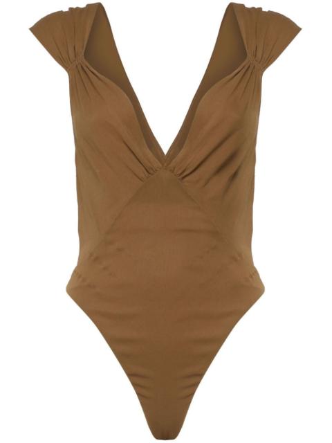 SAINT LAURENT Saint Laurent Paris Women Body Incrociato Sul Retro Semitrasparente