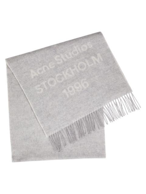 Acne Studios Acne Studios Venus Logo-intarsia Wool Scarf
