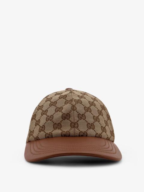 GUCCI Gucci Women Gg Supreme Fabric And Leathr Hat