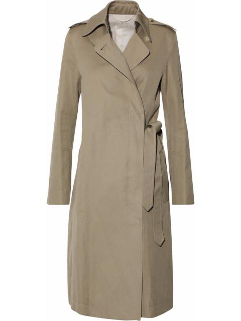 Helmut Lang Cotton and linen-blend gabardine trench coat