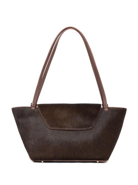 Elleme Courrier Tote Calf Leather Dark Brown