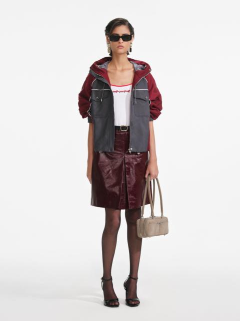 self-portrait Dark Grey Nylon Windbreaker