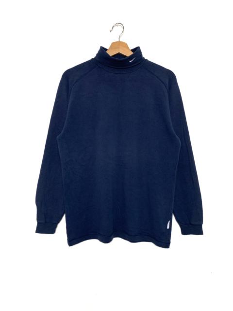 Nike Vintage Y2K Nike Embroidered Swoosh Mockneck Sweatshirt