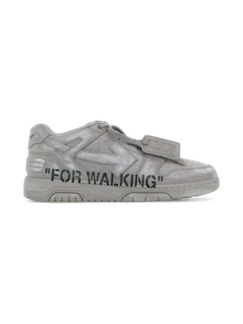 Off-White Grey Suede Out Of Office Sneakers