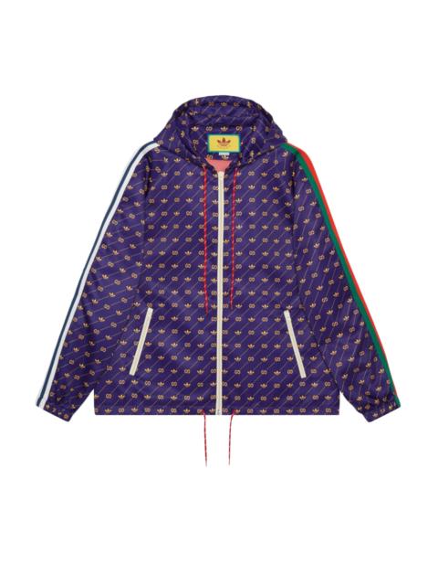 GUCCI Gucci x adidas Trefoil Print Jacket 'Blue/Green'