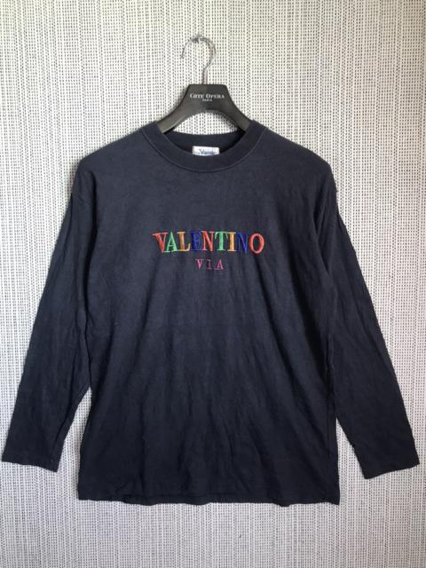 Other Designers VINTAGE VALENTINO VIA SPELLOUT TSHIRT MULTICOLOUR