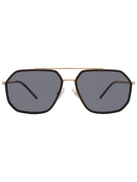 Dolce & Gabbana Dolce and Gabbana Polarized Grey Navigator Men's Sunglasses DG2285 02/81 60