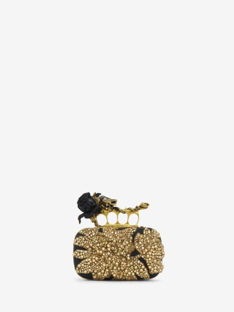 Alexander McQueen Rose & Snake Knuckle Clutch