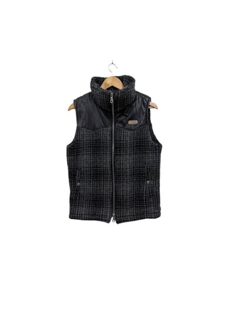 Backbone Downvest Leather Japanese Brand