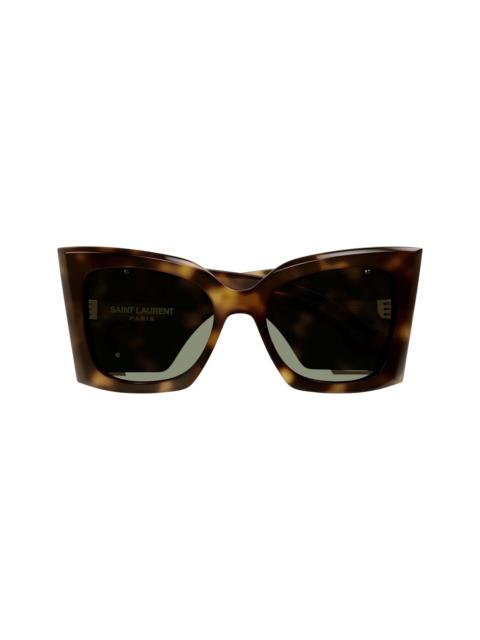 SAINT LAURENT Saint Laurent Sl M119 Blaze 002 Havana Green Sunglasses