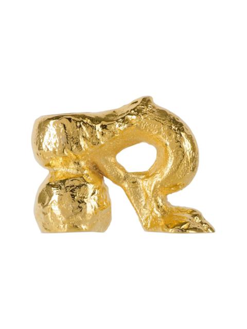 ALIGHIERI Gold 'The Lion Paw' Candle Holder