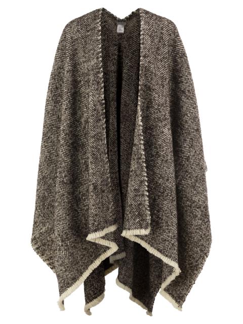 Brunello Cucinelli Brunello Cucinelli Women Herringbone Wool, Cashmere And Alpaca Cape