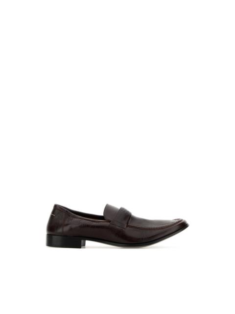Maison Margiela MM6 MAISON MARGIELA Brown Leather Loafers New & Authentic (M