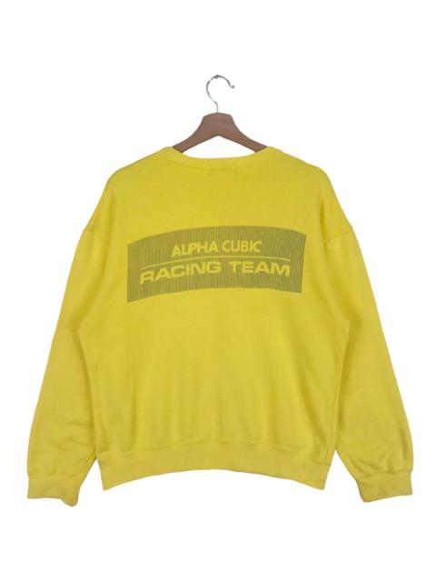 Other Designers Vintage - Vintage Alpha Cubic Racing Team Sweatshirts Crewneck