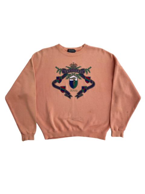 Other Designers Vintage - Vintage Trussardi Embroidered Logo Baggy Sweatshirt