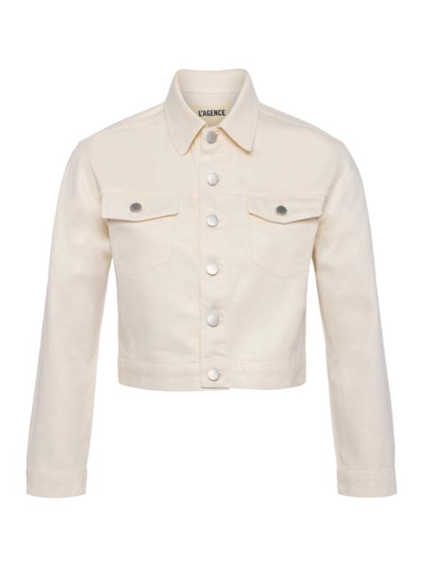 L'AGENCE Koda Coated Denim Jacket