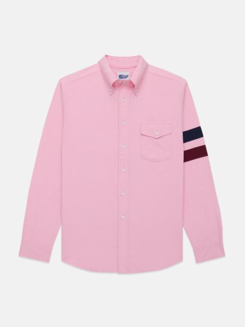 J. PRESS PINK SLEEVE STRIPE OXFORD SHIRT