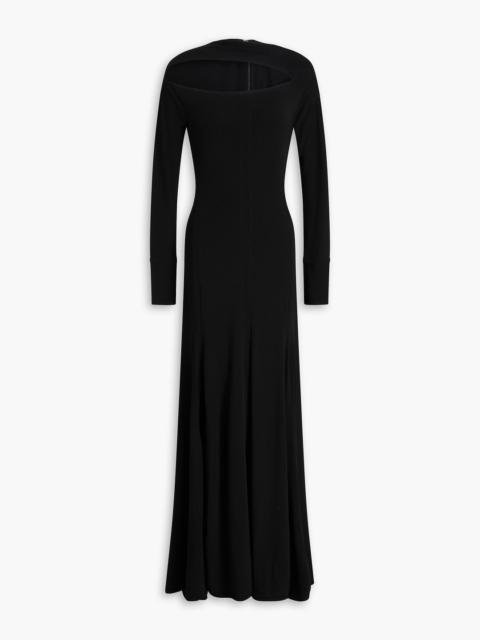 Victoria Beckham Cutout jersey maxi dress