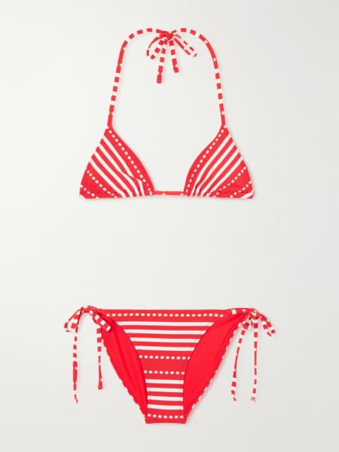 lemlem Malia Striped Triangle Bikini