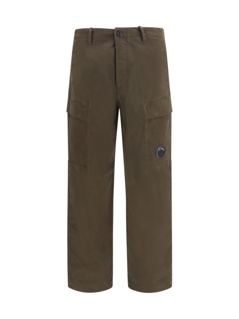 C.P. Company C.P. Company Stretch Cotton Satin Cargo Pants Ivy Green