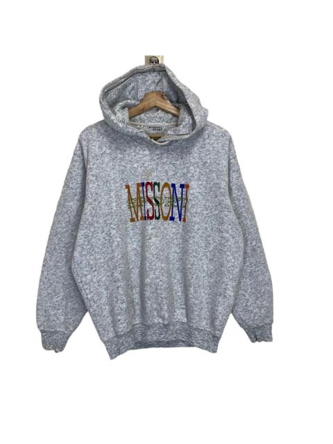 Missoni Vintage Missoni Sports Multicolour Spellout Pullover Hoodie