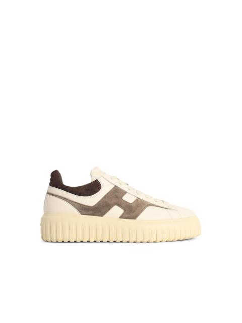 HOGAN Hogan 'H Stripes' Ivory Leather Sneakers Men