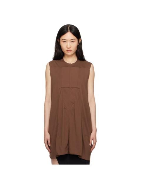 Rick Owens DRKSHDW Brown Porterville Luxor Tank Top