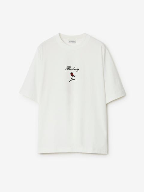 Burberry Rose Cotton T-shirt