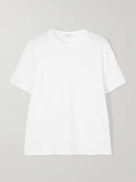 TENCEL™ Lyocell and organic cotton-blend jersey T-shirt White