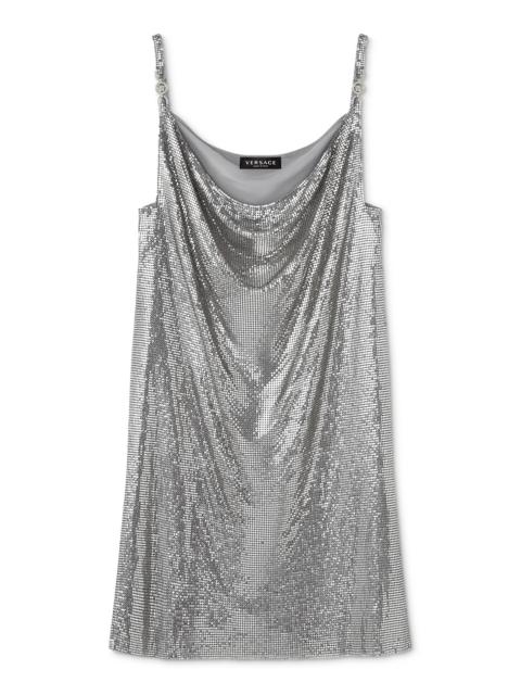 VERSACE Metal Mesh Cocktail Dress