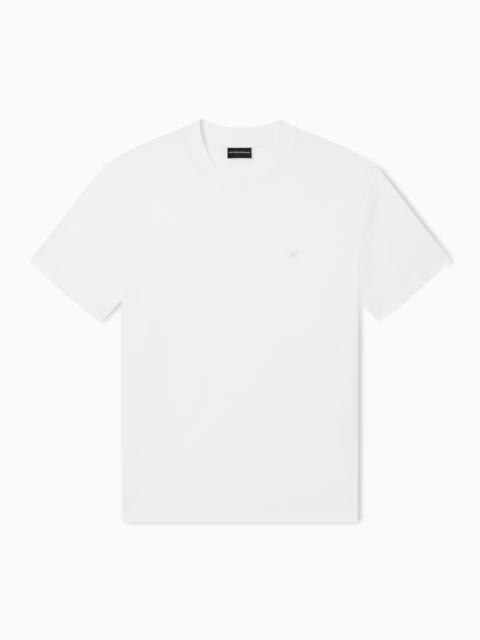 EMPORIO ARMANI BASIC COTTON LYOCELL JERSEY T-SHIRT