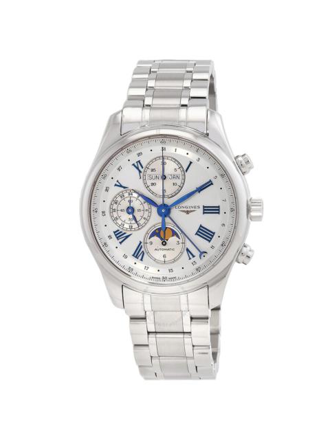 Longines Longines The Longines Master Collection Chronograph GMT Automatic Moon Phase Silver Dial Men's Watch