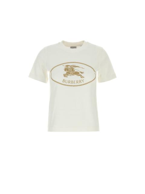 Burberry BURBERRY White Cotton T-shirt New & Authentic (Women's size: