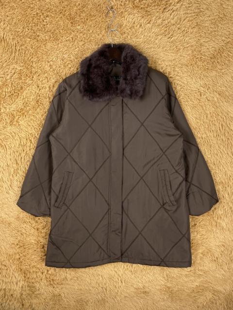 Other Designers Japanese Brand - Vintage Pikabia Fur Collar Quilted Long Jacket J2126