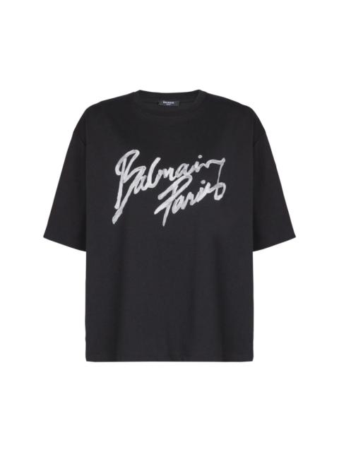Balmain Logo cotton t-shirt