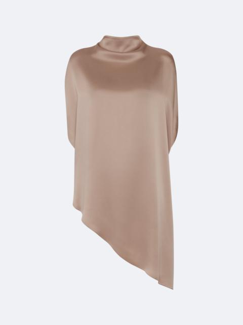 LAPOINTE Satin Asymmetric Cape Top