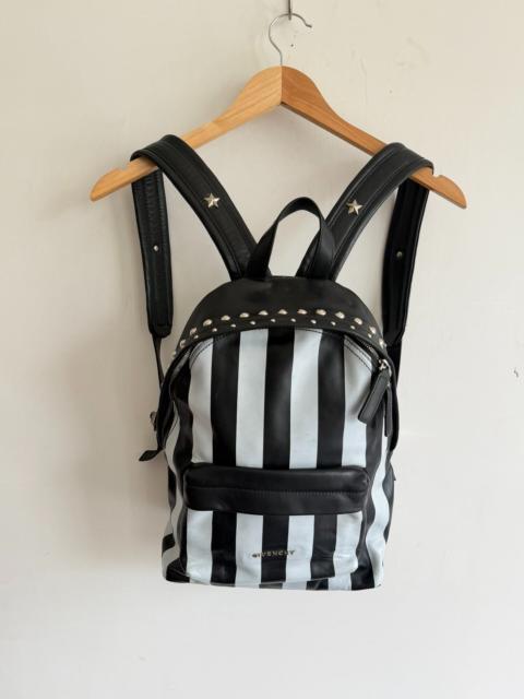 Givenchy Givenchy Black Striped Leather Backpack