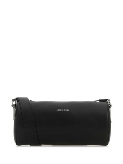 Alexander McQueen Alexander Mcqueen Men Black Leather Mcqueen Roller Crossbody Bag
