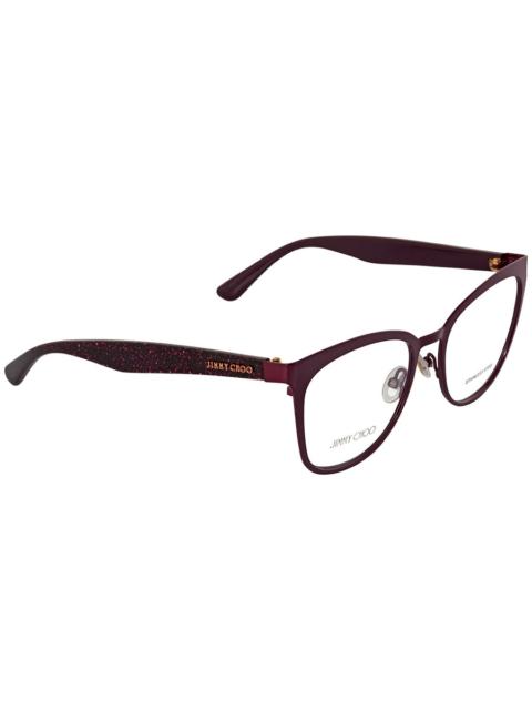 JIMMY CHOO Jimmy Choo Ladies Purple Cat Eye Eyeglass Frames JC189 FN1 53